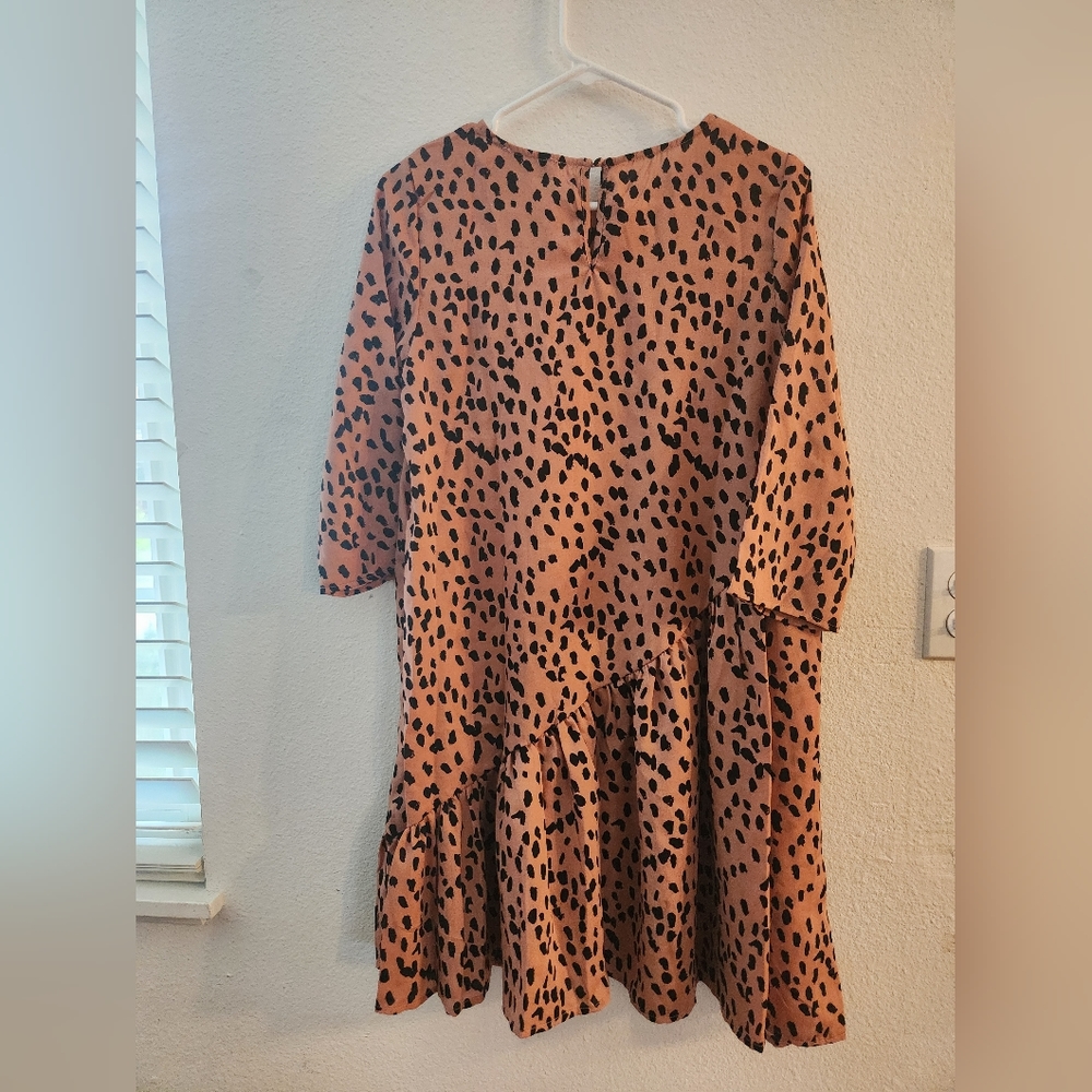 Hayden,S, Asymmetrical Dotted Swing Dress